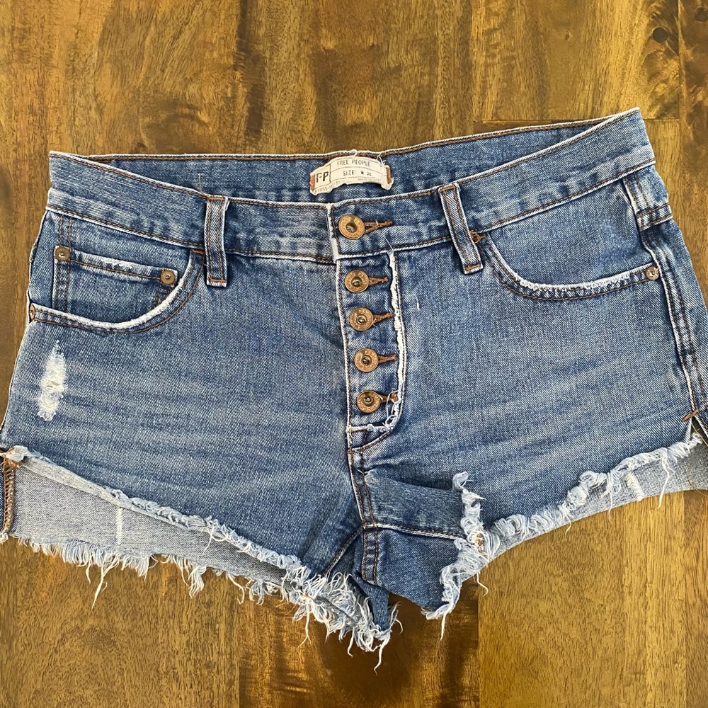Free people jean shorts.